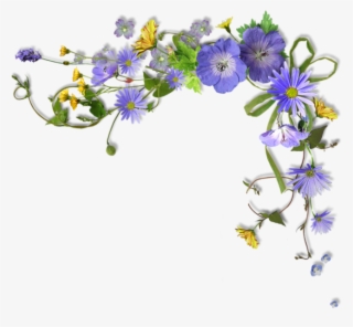 Imagen Relacionada Page Borders, Borders And Frames, - Flower Border Purple Png