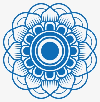 Png Black And White Stock Buddhism Religion Blue Transprent - Cartoon Flower Pot Vector Art