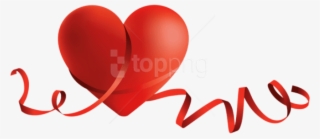 Free Png Download Transparent Red Heart With Bow Png - Lovely Valentine