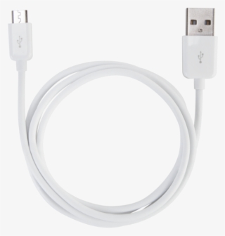 Micro-usb To Usb Cable - White Micro Usb Cable Png