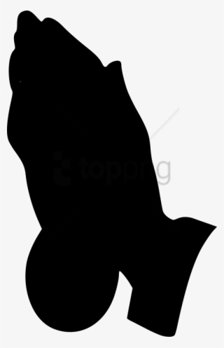 Free Png This Free Icons Design Of Praying Hands Silhouette - Praying Hands Silhouette Clip Art