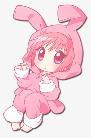 Anime Smile Gif Photo - Chibi Bunny Anime Girl