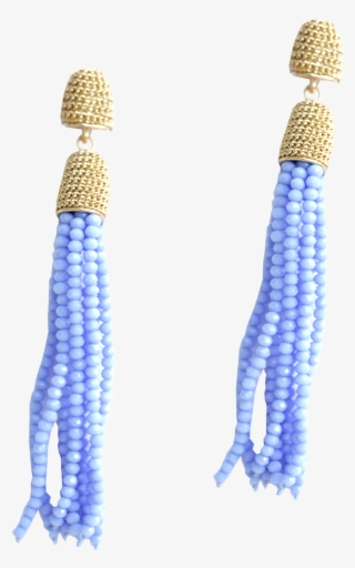 Powder Blue Tassel Drops - Bead