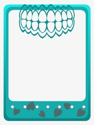 Mq Green Teeth Frames Border Borders Clipart , Png