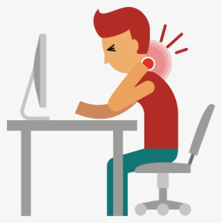 Clip Art Free Library Back Pain Clip Art Fatigue Transprent - Fatiga En El Trabajo