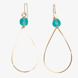 African Glass Bead Earrings - Earrings