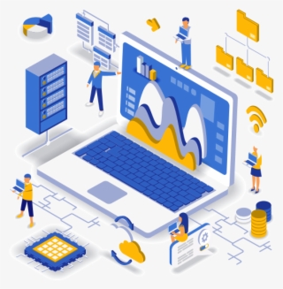 Somos Especialistas En Tecnologías Microsoft, Rpa, - Vector Image Of Data Analysis