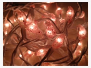 Crushed Cranberry Hand Dipped Light Strand - Art