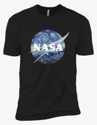 Nasa Starry Night Classic Chevron Logo Graphic T-shirt - Opengl T Shirt