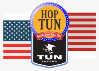 Beer Icon Hop Tun - Us Flag Metal