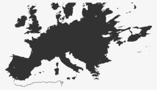 Large Splat No Gradient Map - Blue Map Of Europe