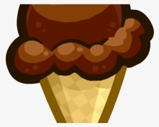 Ice Cream Clipart Chocolate - Cartoon Chocolate Ice Cream Cone