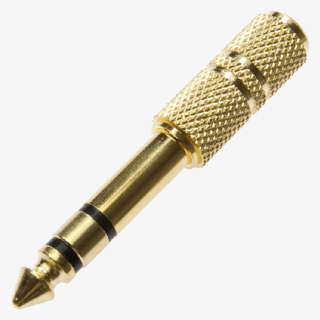 Gold-plated Stereo Jack Adaptor - Brass