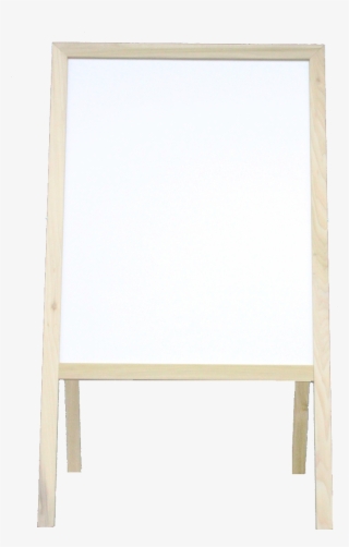 31200 Natural Finish White Dry Erase / Black Chalkboard - Plywood