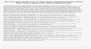 The Giant Book Of Movie Tv Sheet Music Piano Vocal - Give A Paragraph On Discipline