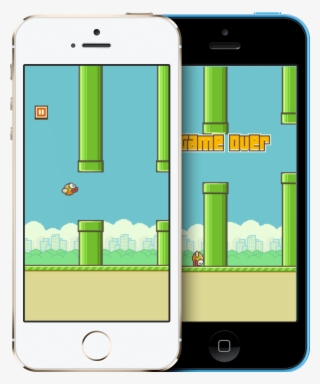 Iphone 6 With Flappy Bird