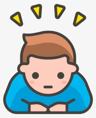 Man Bowing Emoji - Icon