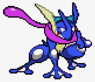 Greninja - Ash Greninja Pixel Art