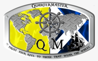 Custom Qm Belt Buckle, Qm Belt Buckle, Custom Navy - Emblem