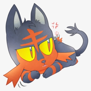 Litten's Fiery Temper - Illustration