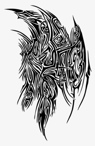 Wings Tattoo Png Image Transparent Background - Demon Wing Tattoo Tribal