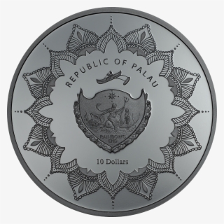 Laughing Buddha Gold Plated 2 Oz Silver Coin 10 Palau