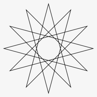 Black, Star, Shapes, Stars, Shape, Polygon - Circle Of Fifths Star