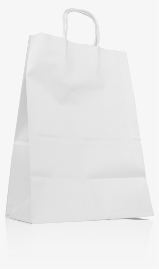 White Twisted Handle Paper Bag - Bag