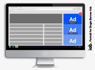 Iab Portrait For Single Banner - Computer Monitor