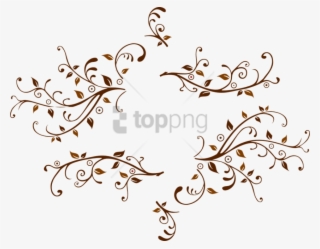Free Png Çiçek Desen Png Image With Transparent Background - Flower Tribal Vector Png