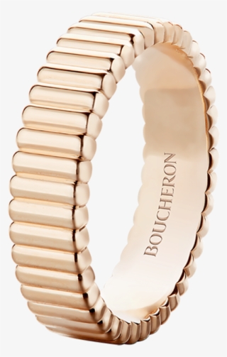 Boucheron Quatre Grosgrain Pink Gold Ring