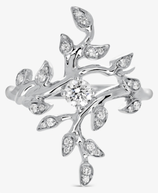 White Gold Ring, So17159-igd020 - Diamond
