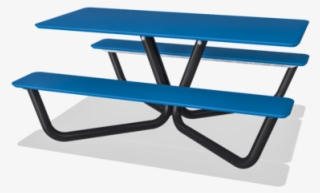 Agora Picnic Mini Blue Hpl Benchtable Set - Picnic Table