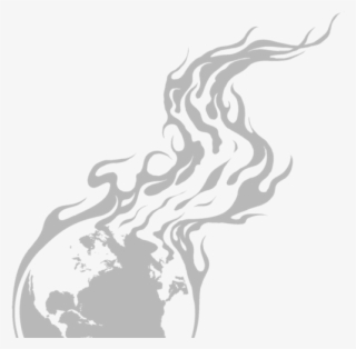 My March "just Do It " Project - Burning Earth Black And White