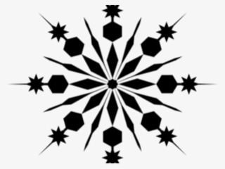 Snowflake Silhouette Cliparts - Red And Green Snowflakes