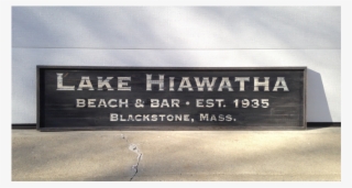Lake Hiawatha Size - Signage