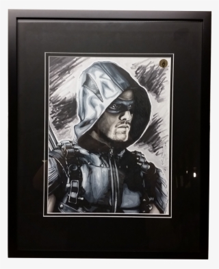 16"x 20" Final Framed And Matted Drawing - Stephen Amell