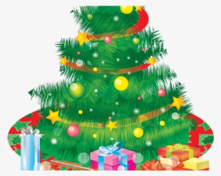 Free Clipart Christmas Tree - Arbol Navideño Con Regalos Png