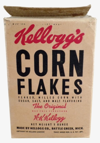 Old, Kellogg's Corn Flakes Cereal Box - Kellogg's
