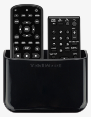 Uni Rh Black Double 1 Pack Transparent - Remote Holder