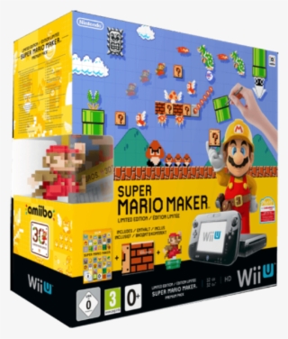 Nintendo Wii U Premium Pack Schwarz Super Mario Maker - Console Wii U Super Mario Maker