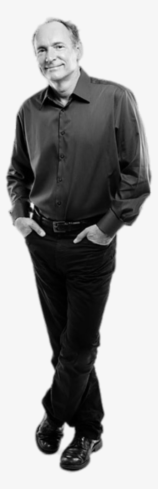 Sir Tim Bernerslee Black And White - Tim Berners Lee Standing