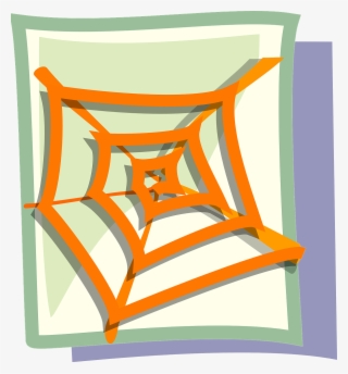 Spider Web Orange Horror - Chair