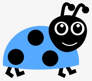 Blue Bug Cliparts - Ladybug Cartoon Purple