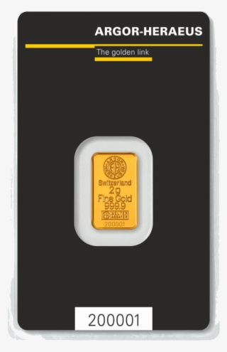 2gm Gold Bar - Heraeus 2 Gram Gold Bar