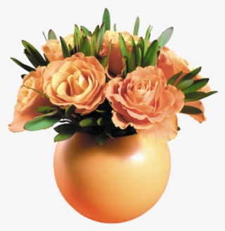 0, - Flowers In A Vase Png