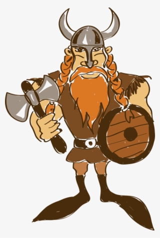 Viking Drawing Illustration Hand Painted Handpainted - Vikings Desenho