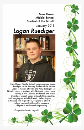 Logan Ruediger Named January 2018 New Haven Middle - تصویر زمینه ساده و شیک