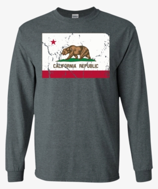 California Republic State Flag Vintage Distressed Apparel - Shirt