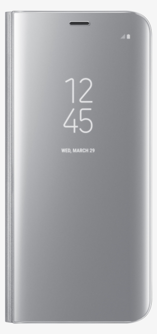 Samsung Galaxy S8 S-view Standing Cover Silver - Samsung Galaxy
